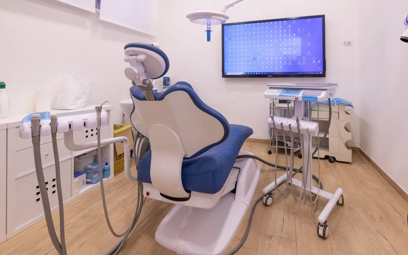 La prima sala operativa dello studio dentistico di Castelfranco di Sotto