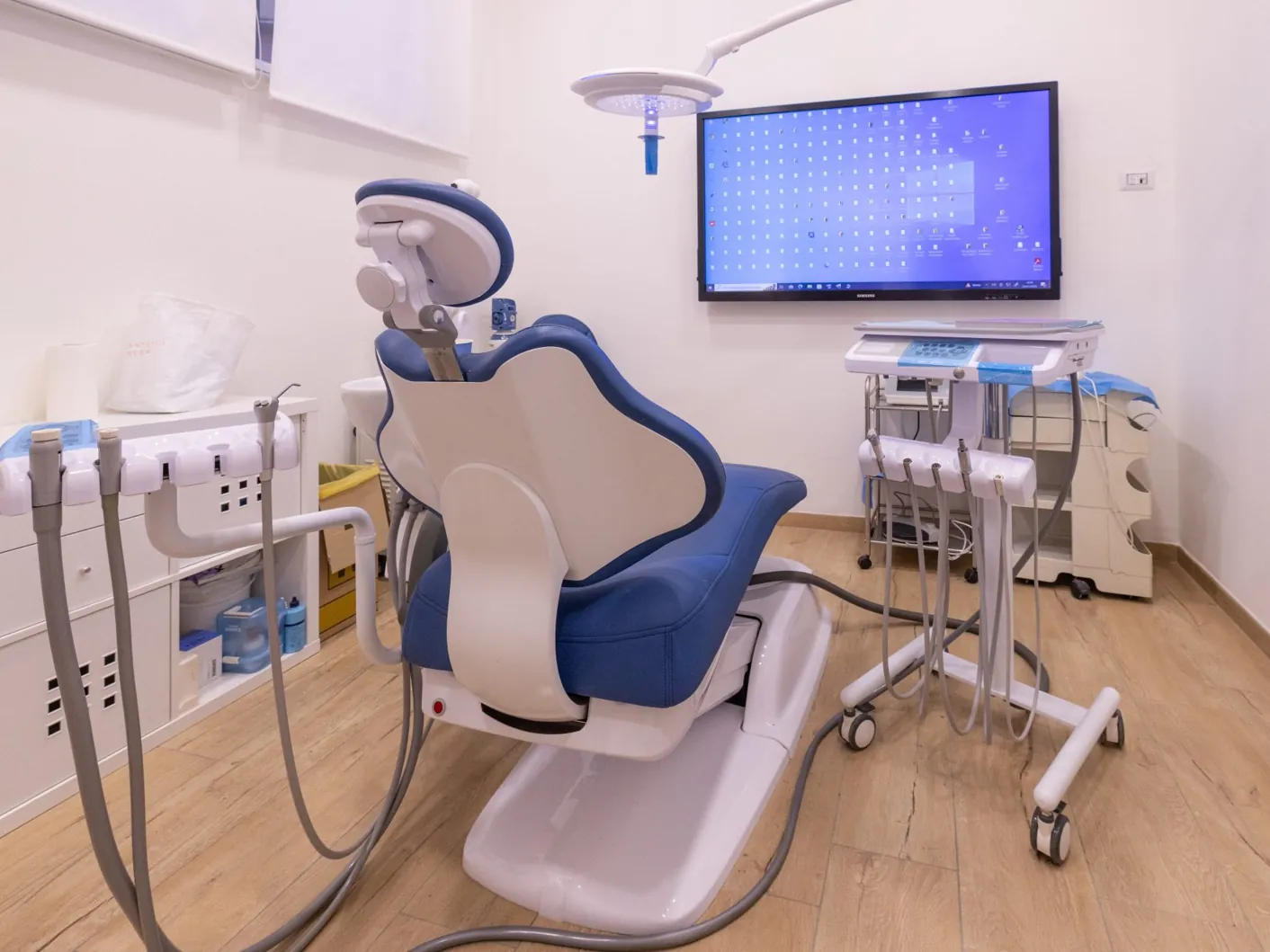 La prima sala operativa dello studio dentistico di Castelfranco di Sotto