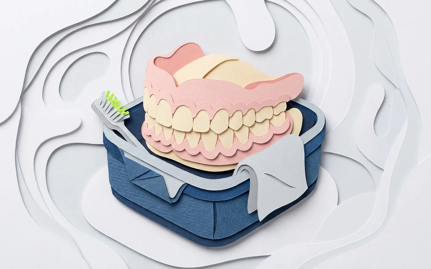 Perché la dentiera si muove e cosa si può fare? Foto dello studio di Via Posarelli.