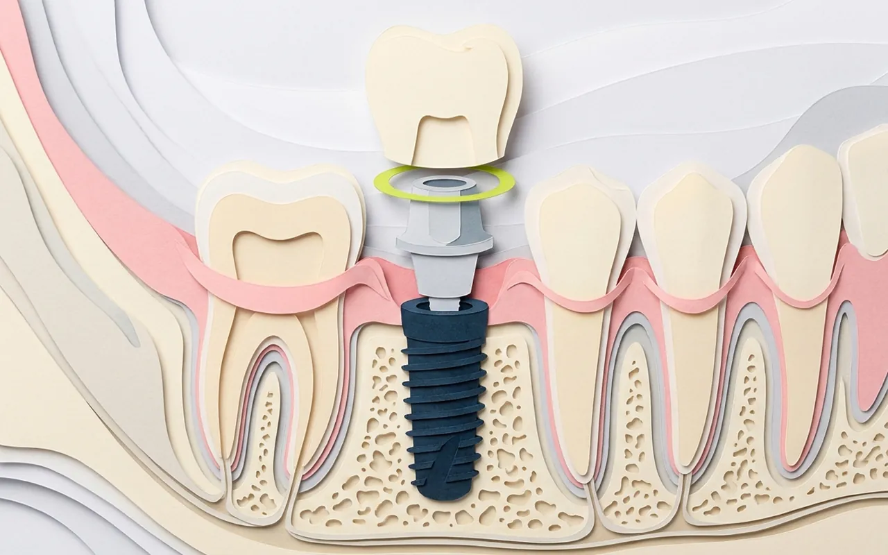 Impianto dentale completo riabilitato su viti in titanio nello studio di Castelfranco di Sotto