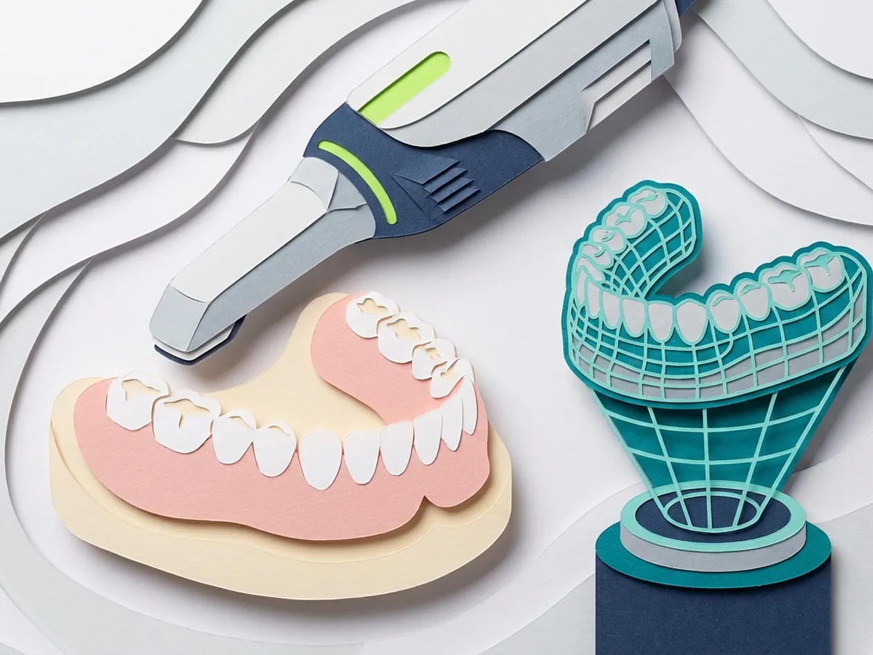 Impronta dentale digitale a Castelfranco di Sotto: la postazione con monitor per la scansione nello studio